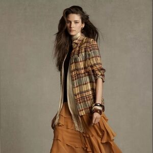 Zara Multicolor Plaid Button Down Shirt